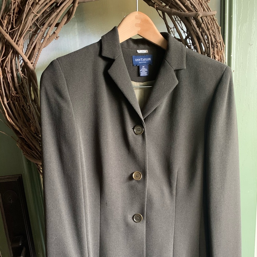 The new look: Big Blazer/Ann Taylor hip length blazer